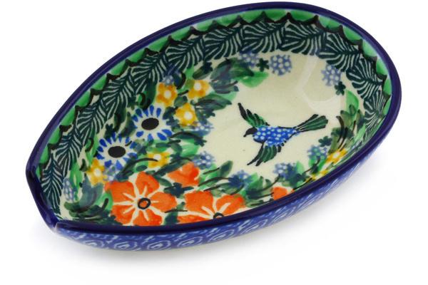 Trays | Ceramika Artystyczna Spoon Rest 5" Birds In Flight UNIKAT Kitchen & Dining Ceramika Artystyczna