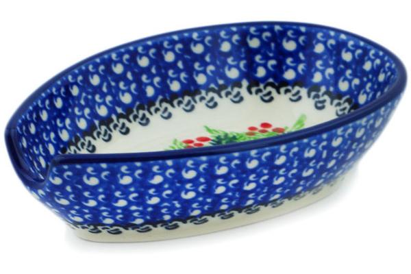 Trays | Ceramika Artystyczna Spoon Rest 5" Blooming Rowan Kitchen & Dining Ceramika Artystyczna