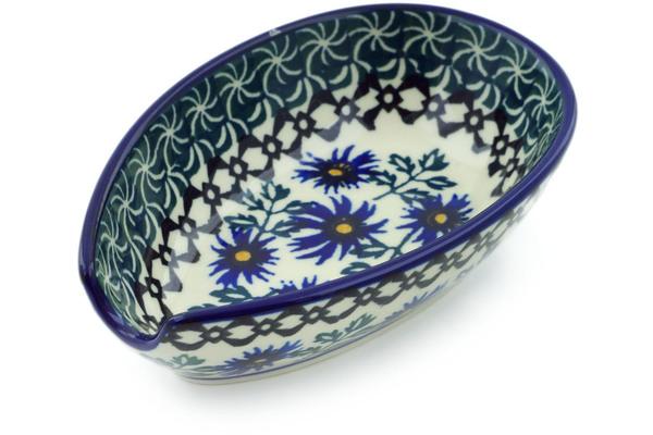 Trays | Ceramika Artystyczna Spoon Rest 5" Blue Chicory Kitchen & Dining Ceramika Artystyczna