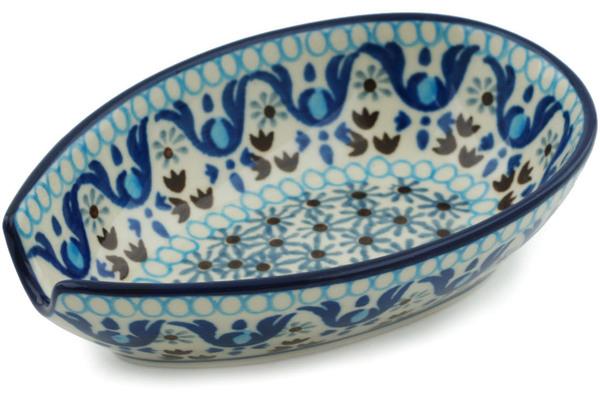 Trays | Ceramika Artystyczna Spoon Rest 5" Blue Ice Kitchen & Dining Ceramika Artystyczna