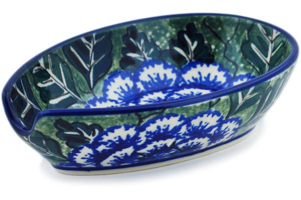 Trays | Ceramika Artystyczna Spoon Rest 5" Butterblue UNIKAT Kitchen & Dining Ceramika Artystyczna