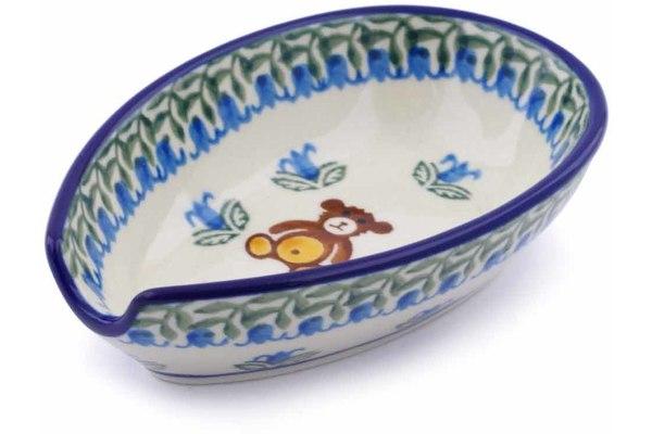 Trays | Ceramika Artystyczna Spoon Rest 5" Childrens Baby Bear Kitchen & Dining Ceramika Artystyczna