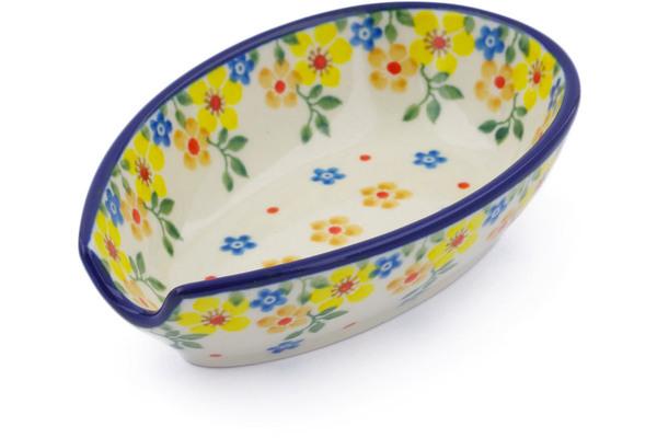 Trays | Ceramika Artystyczna Spoon Rest 5" Country Spring Kitchen & Dining Ceramika Artystyczna