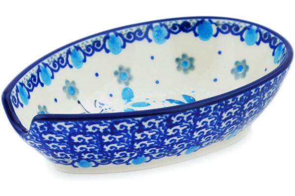 Trays | Ceramika Artystyczna Spoon Rest 5" Dragonfly Blues UNIKAT Kitchen & Dining Ceramika Artystyczna