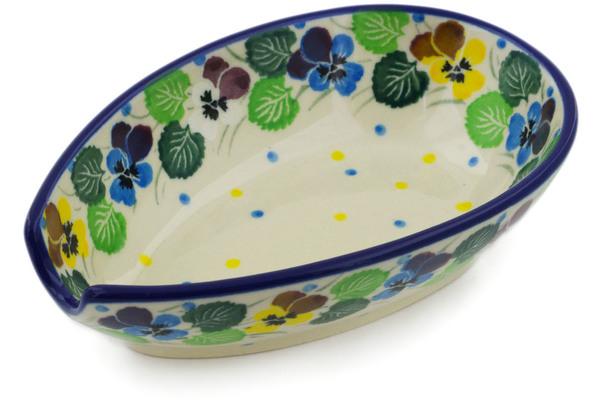 Trays | Ceramika Artystyczna Spoon Rest 5" Flourishing Petals Kitchen & Dining Ceramika Artystyczna