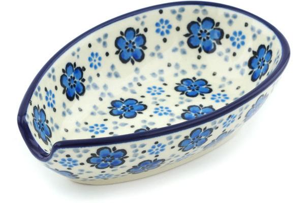 Trays | Ceramika Artystyczna Spoon Rest 5" Flowing Blues Kitchen & Dining Ceramika Artystyczna