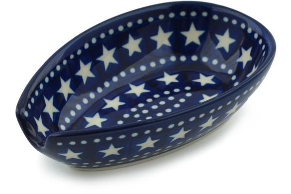 Trays | Ceramika Artystyczna Spoon Rest 5" Midnight Stars Kitchen & Dining Ceramika Artystyczna