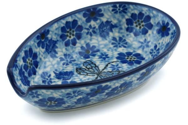 Trays | Ceramika Artystyczna Spoon Rest 5" Misty Dragonfly Kitchen & Dining Ceramika Artystyczna