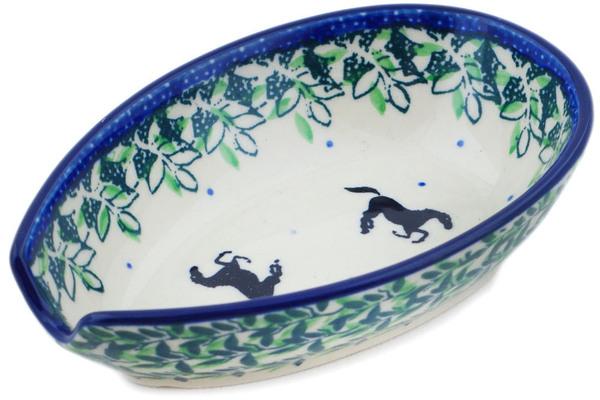 Trays | Ceramika Artystyczna Spoon Rest 5" Mustang Forest Kitchen & Dining Ceramika Artystyczna