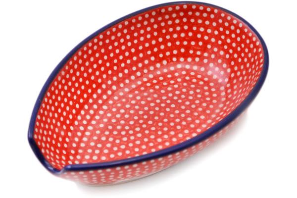 Trays | Ceramika Artystyczna Spoon Rest 5" Red Sea UNIKAT Kitchen & Dining Ceramika Artystyczna