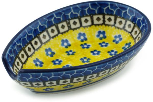 Trays | Ceramika Artystyczna Spoon Rest 5" Sunburst Daisies Kitchen & Dining Ceramika Artystyczna