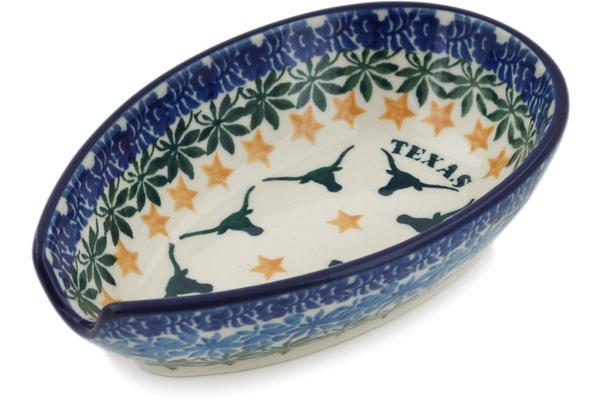 Trays | Ceramika Artystyczna Spoon Rest 5" Texas State Kitchen & Dining Ceramika Artystyczna