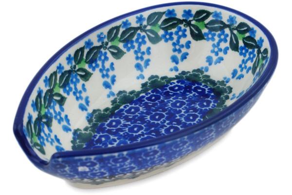 Trays | Ceramika Artystyczna Spoon Rest 5" Wisteria Kitchen & Dining Ceramika Artystyczna