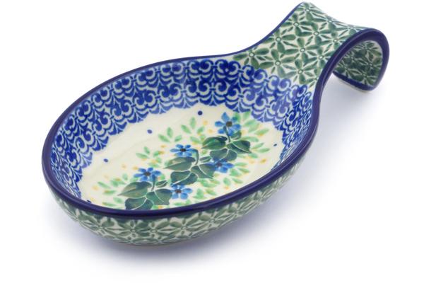 Trays | Ceramika Artystyczna Spoon Rest 7" Aster Wreath Kitchen & Dining Ceramika Artystyczna