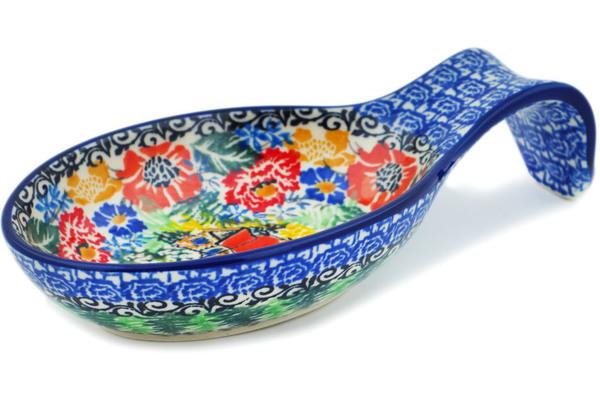 Trays | Ceramika Artystyczna Spoon Rest 7" Cabin Meadow UNIKAT Kitchen & Dining Ceramika Artystyczna