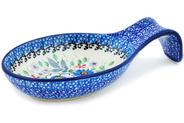 Trays | Ceramika Artystyczna Spoon Rest 7" Flower Crown UNIKAT Kitchen & Dining Ceramika Artystyczna