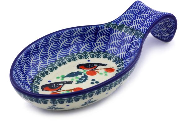 Trays | Ceramika Artystyczna Spoon Rest 7" Holly Robin Kitchen & Dining Ceramika Artystyczna