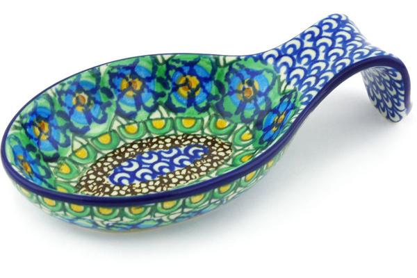 Trays | Ceramika Artystyczna Spoon Rest 7" Mardi Gras UNIKAT Kitchen & Dining Ceramika Artystyczna