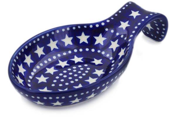 Trays | Ceramika Artystyczna Spoon Rest 7" Midnight Stars Kitchen & Dining Ceramika Artystyczna