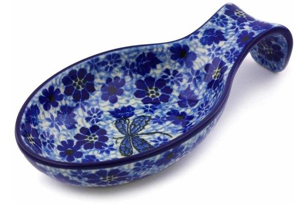 Trays | Ceramika Artystyczna Spoon Rest 7" Misty Dragonfly Kitchen & Dining Ceramika Artystyczna