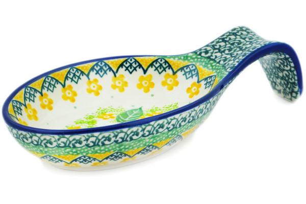 Trays | Ceramika Artystyczna Spoon Rest 7" Spring On The Branch UNIKAT Kitchen & Dining Ceramika Artystyczna