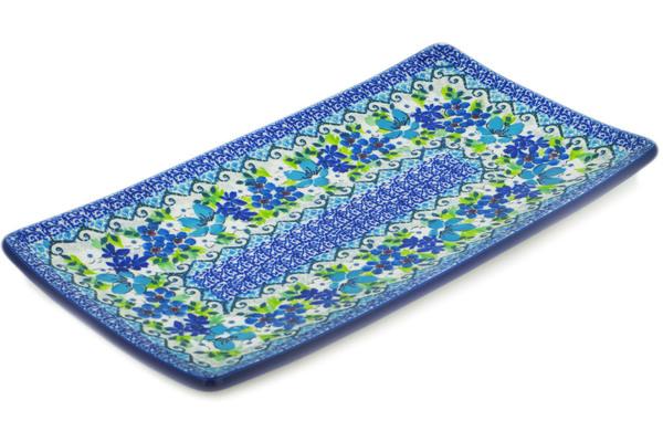 Trays | Ceramika Artystyczna Sushi Tray 12" Ambrosial Blues UNIKAT Kitchen & Dining Ceramika Artystyczna