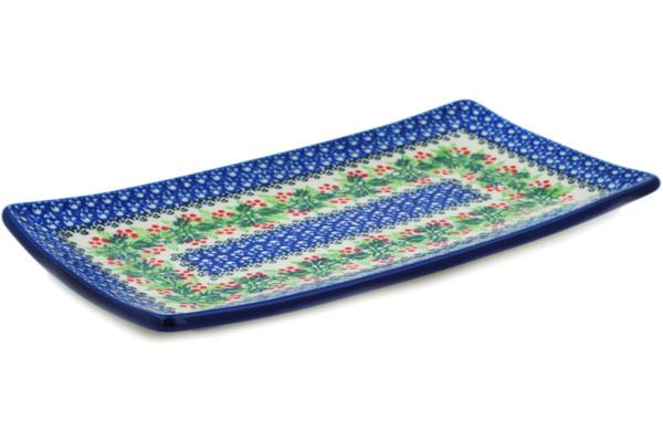 Trays | Ceramika Artystyczna Sushi Tray 12" Blooming Rowan Kitchen & Dining Ceramika Artystyczna