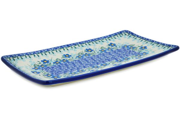 Trays | Ceramika Artystyczna Sushi Tray 12" Blue Joy Kitchen & Dining Ceramika Artystyczna