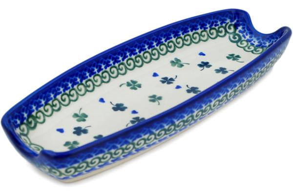 Trays | Ceramika Bona Corn Tray 9" Lucky Clovers Serving Dishes Ceramika Bona