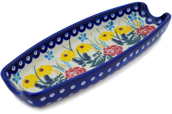 Trays | Ceramika Bona Corn Tray 9" Summeru0027s Garden UNIKAT Serving Dishes Ceramika Bona