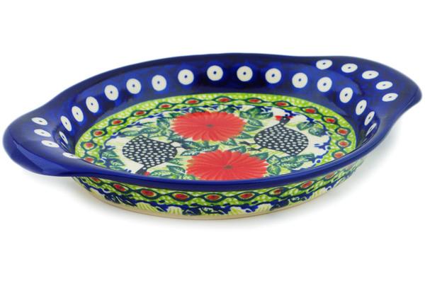 Trays | Ceramika Bona Tray 9" Fowl In The Florals UNIKAT Serving Dishes Ceramika Bona