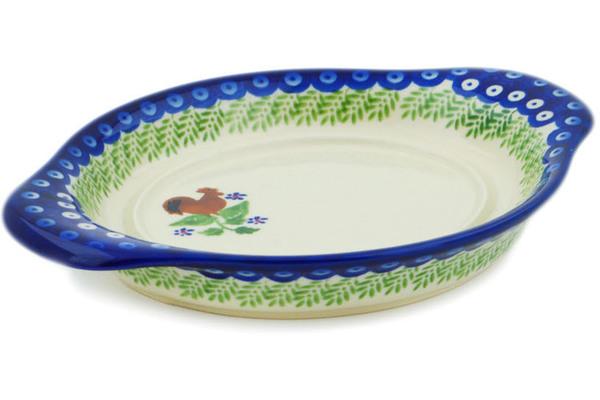 Trays | Ceramika Bona Tray 9" Spring Rooster Serving Dishes Ceramika Bona