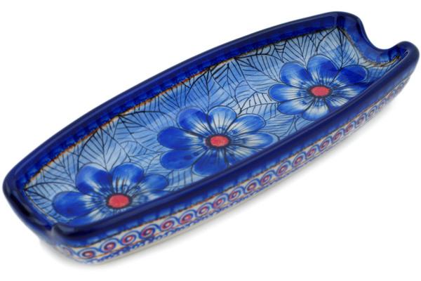 Trays | Cergor Corn Tray 9" Blue Heaven UNIKAT Serving Dishes Cergor