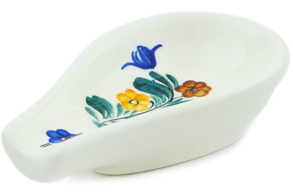 Trays | Fajans Wloclawek Spoon Rest 5" Fleeting Moment Kitchen & Dining Fajans Wloclawek