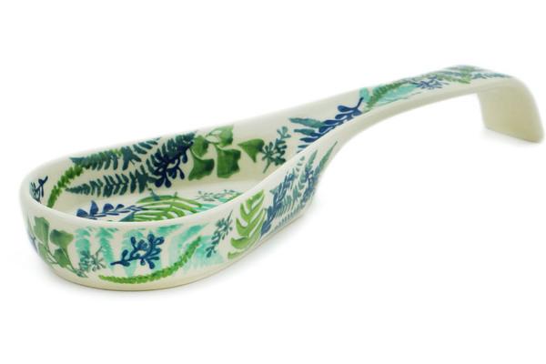 Trays | Manufaktura Spoon Rest 10" Fern Frenzy UNIKAT Kitchen & Dining Manufaktura