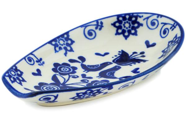 Trays | Marianna Spoon Rest 5" Blue Bird Dance Kitchen & Dining Marianna