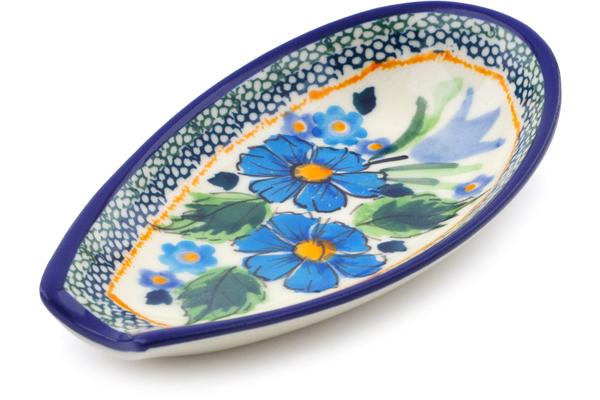 Trays | Zaklady Ceramiczne Spoon Rest 5" Evangeline UNIKAT Kitchen & Dining Trays