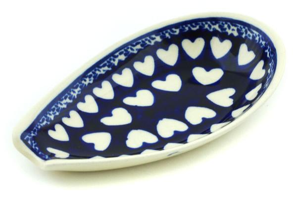 Trays | Zaklady Ceramiczne Spoon Rest 5" Heart Of Hearts Kitchen & Dining Trays