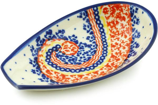 Trays | Zaklady Ceramiczne Spoon Rest 5" Spiral Joy UNIKAT Kitchen & Dining Trays