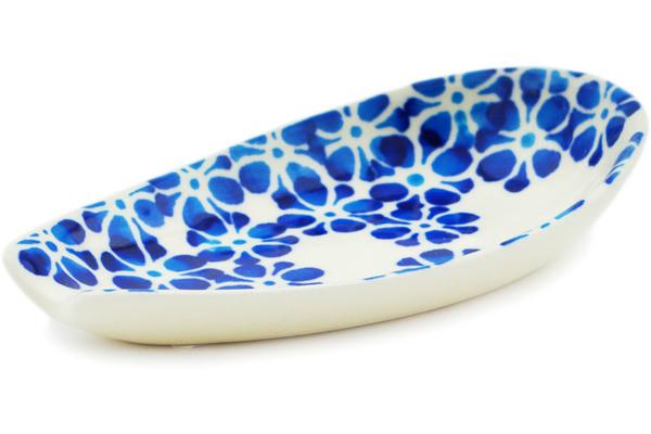 Trays | Zaklady Ceramiczne Spoon Rest 5" Tropical Blues Kitchen & Dining Trays