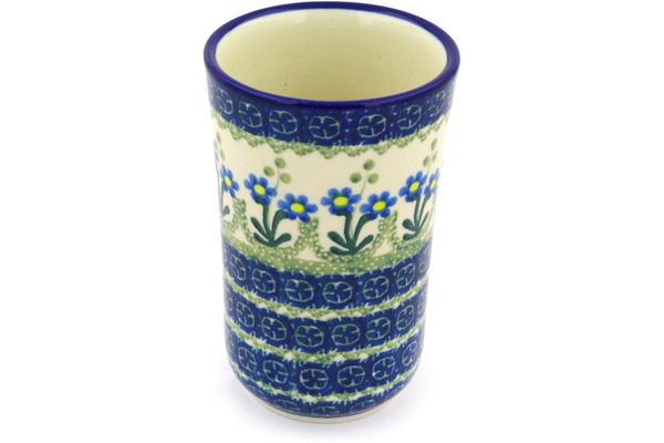 Tumblers | Ceramika Artystyczna Tumbler 15 oz Blue Daisy Circle Cups & Mugs Ceramika Artystyczna