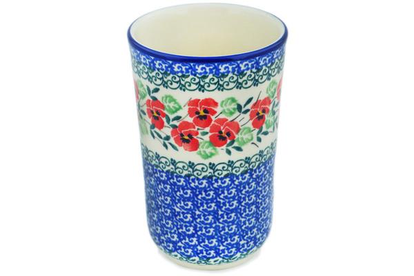 Tumblers | Ceramika Artystyczna Tumbler 15 oz Red Pansy Cups & Mugs Ceramika Artystyczna