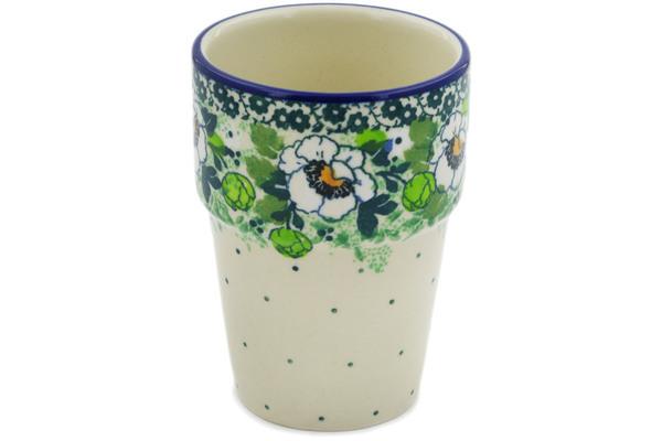 Tumblers | Ceramika Artystyczna Tumbler 7 oz Daisies Wreath UNIKAT Cups & Mugs Ceramika Artystyczna