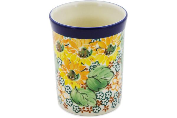 Tumblers | Ceramika Artystyczna Tumbler 8 oz Country Sunflower UNIKAT Cups & Mugs Ceramika Artystyczna