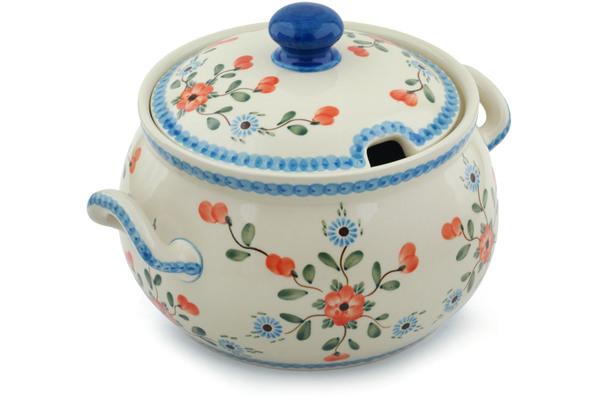 Tureens | Ceramika Artystyczna Tureen 122 oz Cherry Blossoms Serving Dishes Ceramika Artystyczna