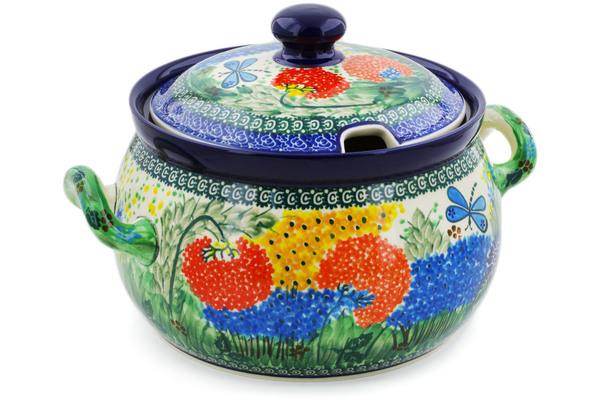 Tureens | Ceramika Artystyczna Tureen 122 oz Garden Delight UNIKAT Serving Dishes Ceramika Artystyczna