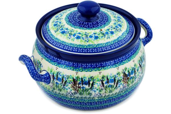 Tureens | Ceramika Artystyczna Tureen 122 oz Lavender Meadow UNIKAT Serving Dishes Ceramika Artystyczna