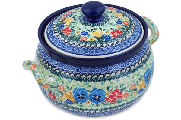 Tureens | Ceramika Artystyczna Tureen 122 oz Vibrant Bouquet UNIKAT Serving Dishes Ceramika Artystyczna