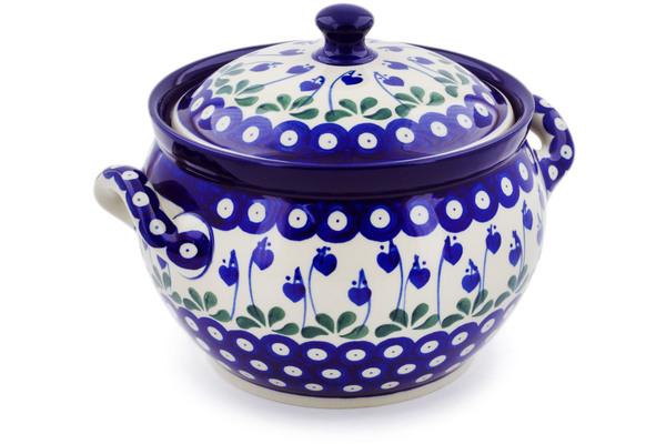 Tureens | Ceramika Artystyczna Tureen 55 oz Bleeding Heart Peacock Serving Dishes Ceramika Artystyczna