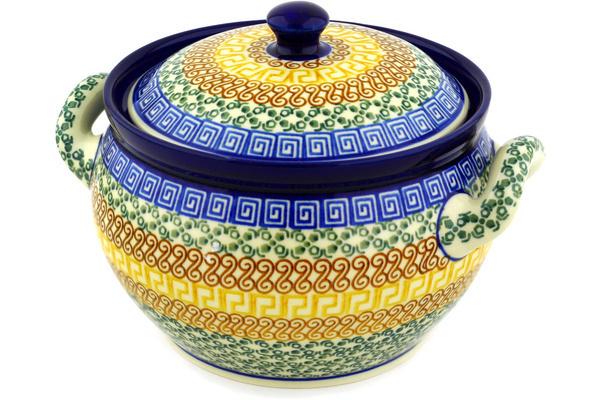 Tureens | Ceramika Artystyczna Tureen 55 oz Grecian Sea Serving Dishes Ceramika Artystyczna